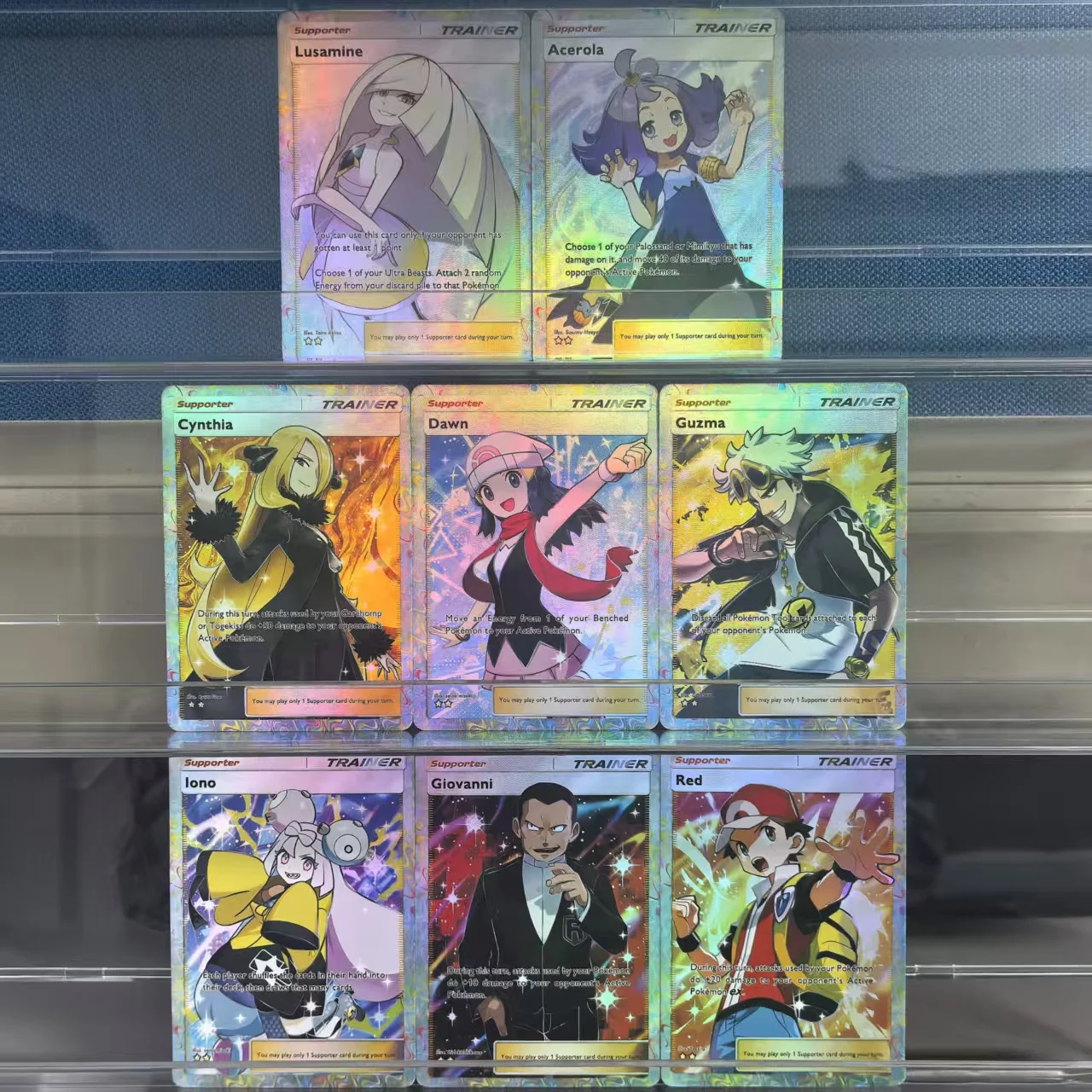 8 шт. Pokemon POCKET английские коллекционные карты Iono Guzma Dawn Cynthia Lusamine Acerola Red Giovanni классическая игра аниме карты подарок
8 шт. Pokemon POCKET английские коллекционные карты Iono Guzma Dawn Cynthia Lusamine Acerola Red Giovanni классическая игра аниме карты подарок