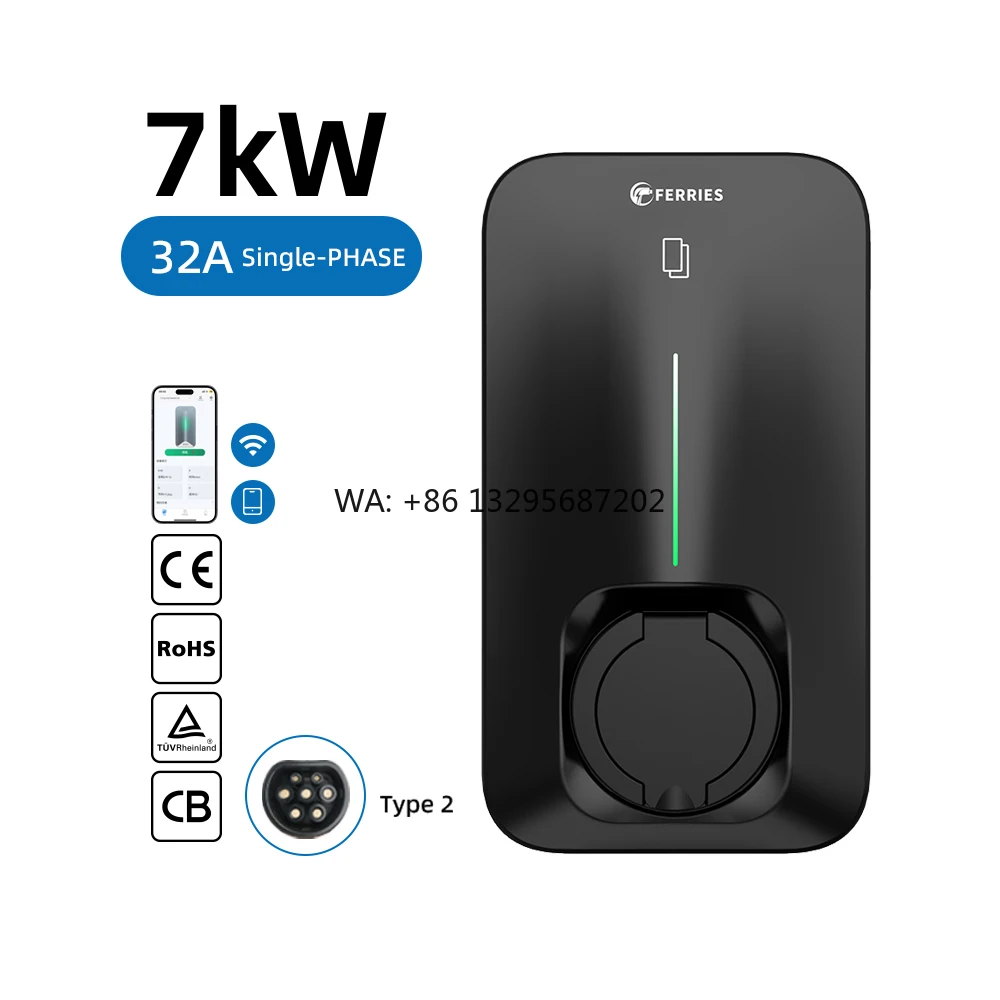 Горячая распродажа: Зарядное устройство для электромобилей переменного тока, Тип 2, 7 кВт, 32 А, быстрая зарядка, настенная зарядная станция для дома
Горячая распродажа: Зарядное устройство для электромобилей переменного тока, Тип 2, 7 кВт, 32 А, быстрая зарядка, настенная зарядная станция для дома