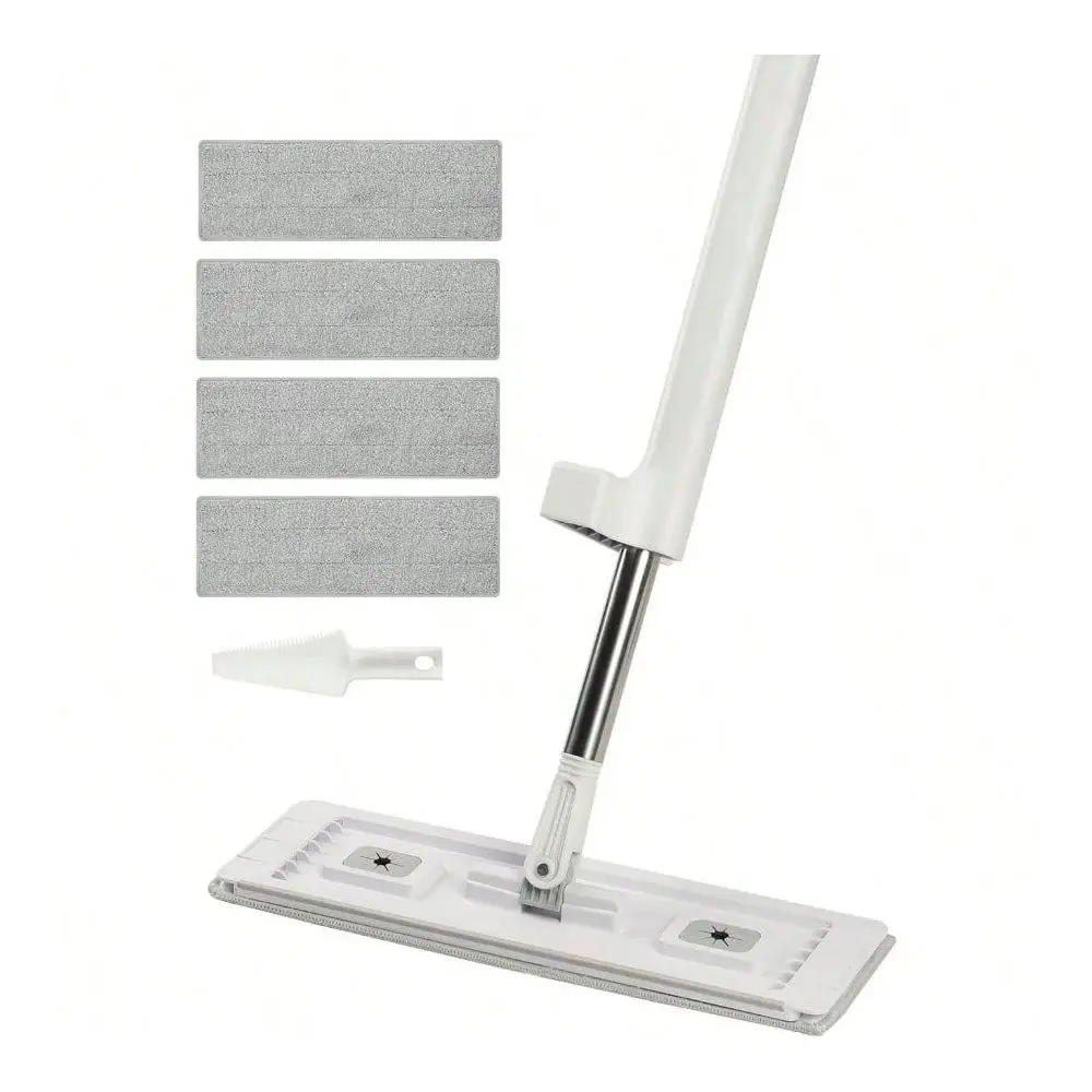 And Bucket With Wringer Set, Wet Dry Use, Flat Mop And Bucket System With 3 Washable Microfiber Pads, Flat Mop With Stainless S
And Bucket With Wringer Set, Wet Dry Use, Flat Mop And Bucket System With 3 Washable Microfiber Pads, Flat Mop With Stainless S
