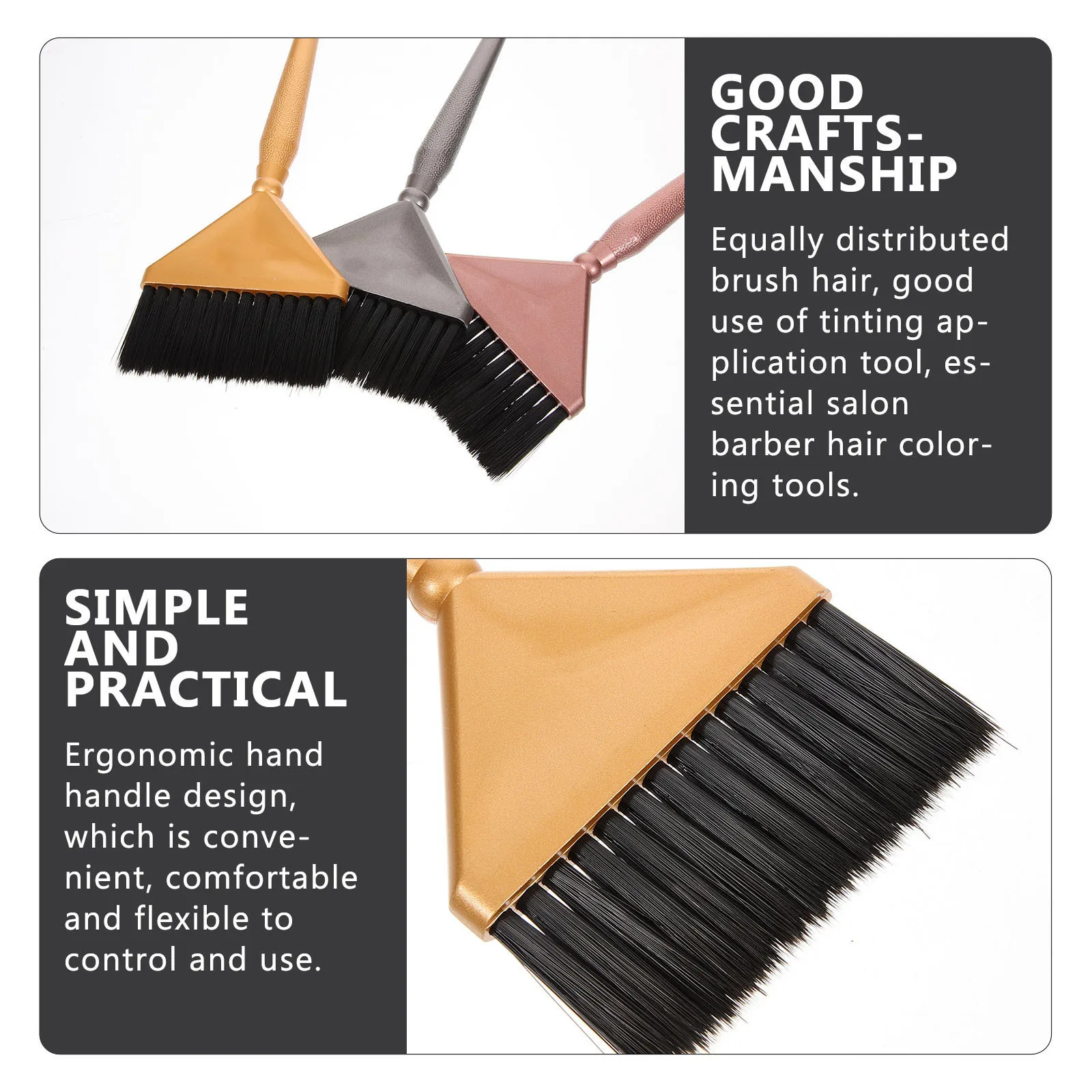 3Pcs Hair Dyeing Brush Set Nylon Plastic Durable Hair Coloring Tools Essential Salon Supplies Hairstylist Must Haves
3Pcs Hair Dyeing Brush Set Nylon Plastic Durable Hair Coloring Tools Essential Salon Supplies Hairstylist Must Haves