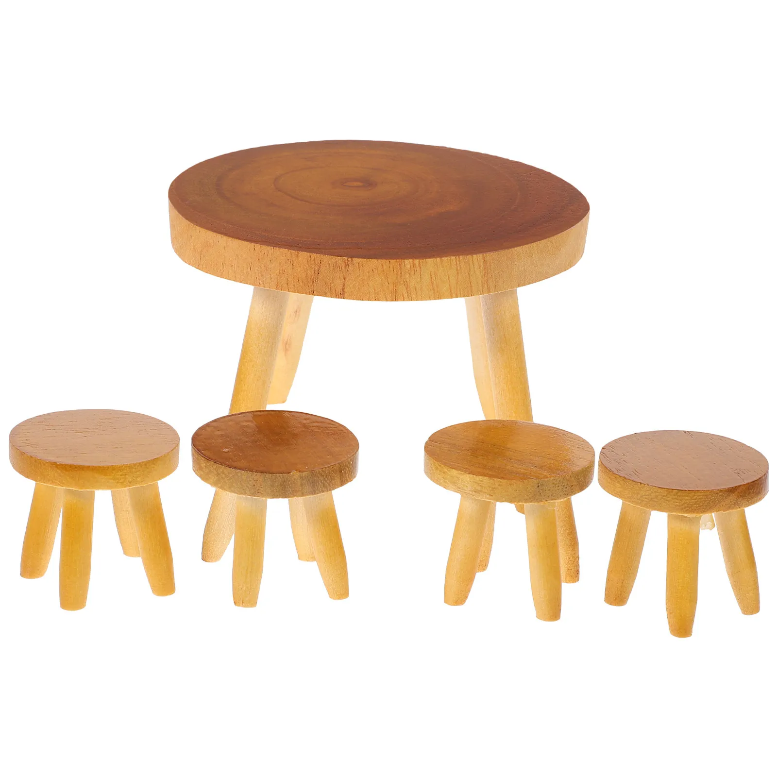 1Set Solid Wood Mini Dollhouse Furniture Vintage Dining Table Chair Set for Home Decor Accessory House Accessories
1Set Solid Wood Mini Dollhouse Furniture Vintage Dining Table Chair Set for Home Decor Accessory House Accessories