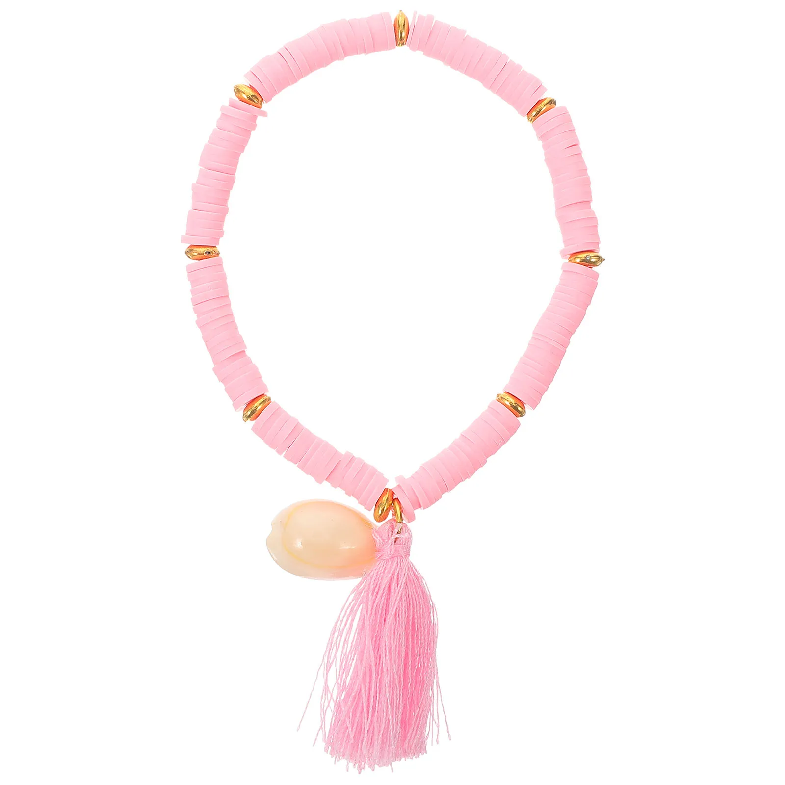 Shell Tassel Bracelet Anklet Pink Polymer Clay Jewelry Women Chain Hand Ornament Bohemian Style Ethnic Decorative
Shell Tassel Bracelet Anklet Pink Polymer Clay Jewelry Women Chain Hand Ornament Bohemian Style Ethnic Decorative
