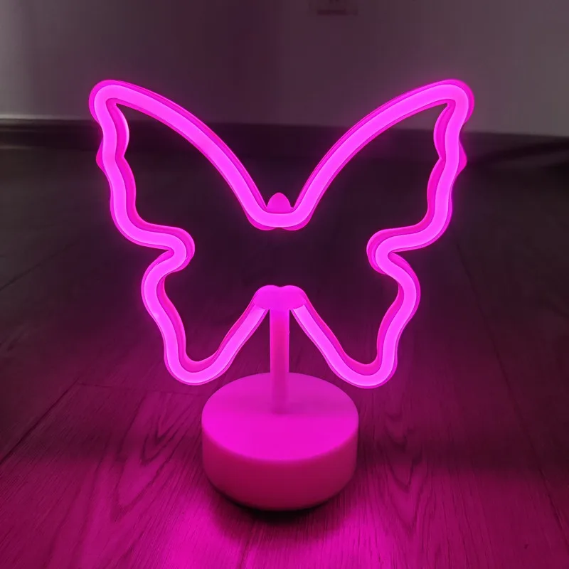Butterfly Neon Sign LED Light Battery Powered Pink Neon Lamp with Holder Base Room Table Lights Nightlight Decor
Butterfly Neon Sign LED Light Battery Powered Pink Neon Lamp with Holder Base Room Table Lights Nightlight Decor