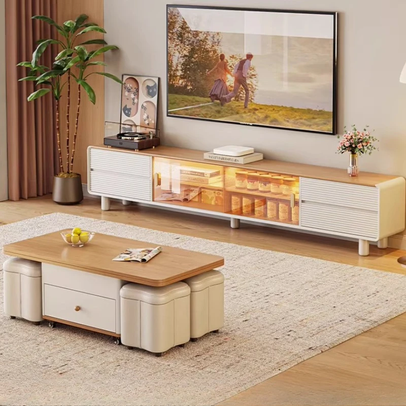 Комбинация тумбы под телевизор и журнального столика для небольшой квартиры, высококачественная тумба под телевизор от пола до потолка для гостиной
Комбинация тумбы под телевизор и журнального столика для небольшой квартиры, высококачественная тумба под телевизор от пола до потолка для гостиной