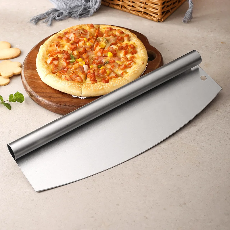 1PCS Stainless Steel Mezzaluna Knife Pizza Cutter Fruit Vegetable Salad Chopper Dicer With Curved Blade Kitchen Herb Mincer
1PCS Stainless Steel Mezzaluna Knife Pizza Cutter Fruit Vegetable Salad Chopper Dicer With Curved Blade Kitchen Herb Mincer