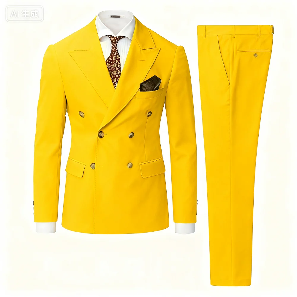 Peak Lapel 2 Piece Wedding Men's Suits Fashion Style Blazer Pants Formal Business Party Groom Wear Tuxedos Costume Homme
Peak Lapel 2 Piece Wedding Men's Suits Fashion Style Blazer Pants Formal Business Party Groom Wear Tuxedos Costume Homme