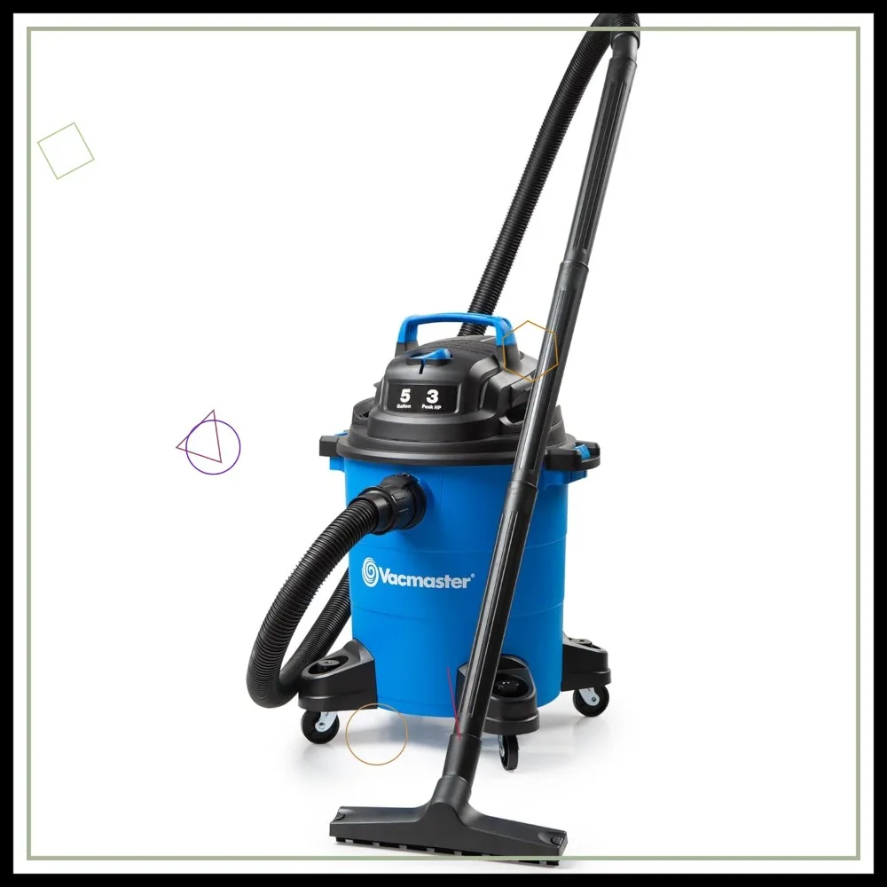 5 Gallon 3 Peak HP Wet/Dry Vacuum with 8 Accessories, 65 CFM Airflow, 16ft Hose, Blower Function
5 Gallon 3 Peak HP Wet/Dry Vacuum with 8 Accessories, 65 CFM Airflow, 16ft Hose, Blower Function