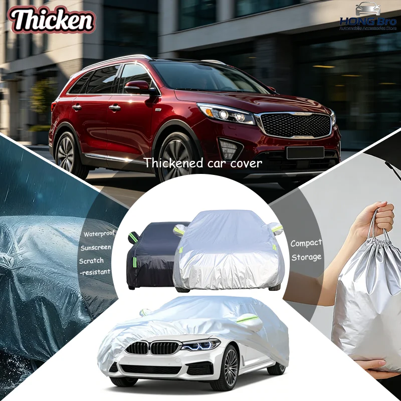 For Kia Sorento MK3 2015-2019 Full Car Covers Oxford Fabric, Anti-UV Sunshade, Waterproof Snowproof Dustproof Accessories
For Kia Sorento MK3 2015-2019 Full Car Covers Oxford Fabric, Anti-UV Sunshade, Waterproof Snowproof Dustproof Accessories