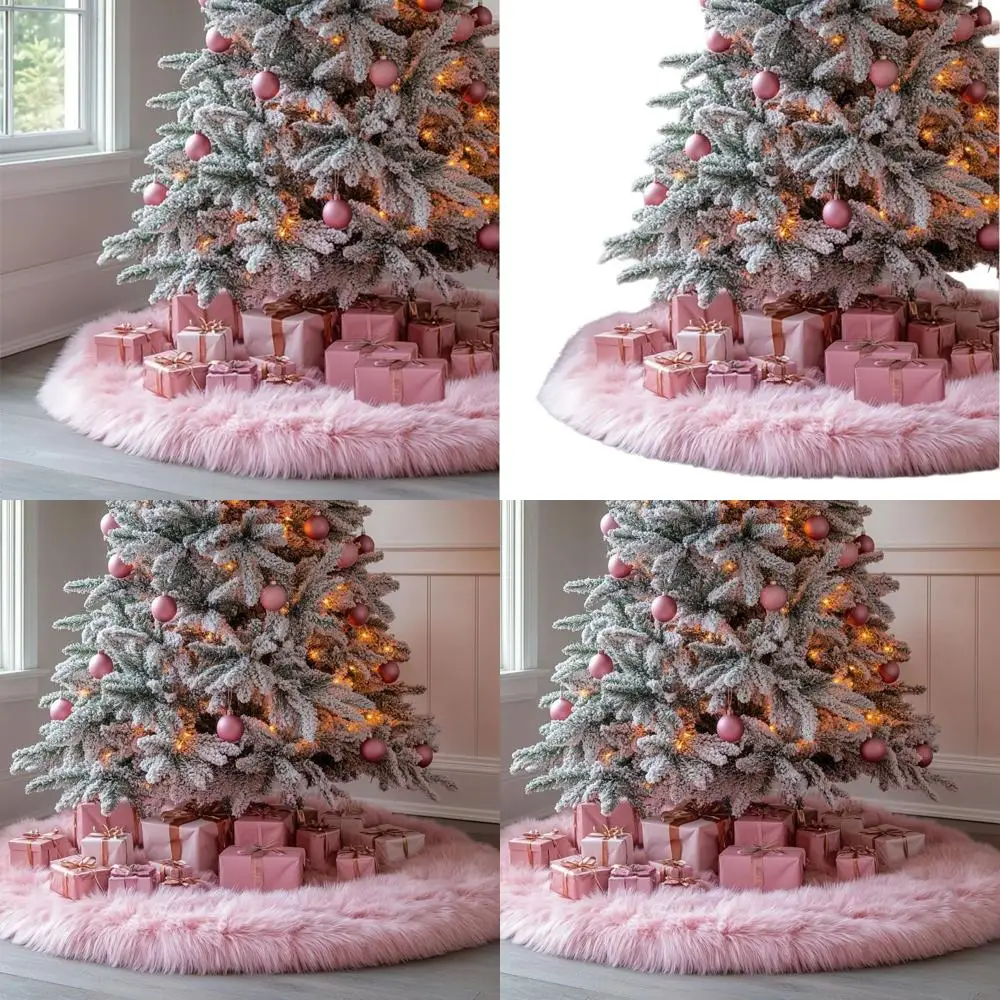 72-дюймовая розовая плюшевая юбка из искусственного меха для рождественской елки для праздничных украшений
72-дюймовая розовая плюшевая юбка из искусственного меха для рождественской елки для праздничных украшений