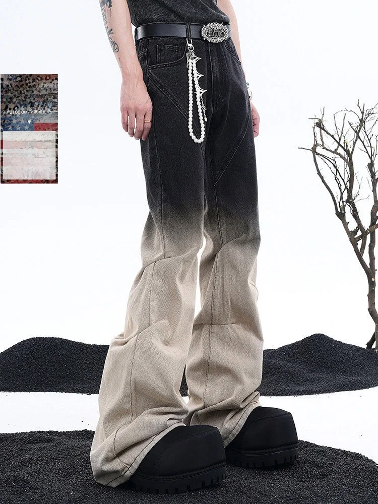 StarTexceedend Men's Long Tall Flared Jeans American Retro Pleated Dragging Blue Jeans Youth Popular Loose Straight Cut
StarTexceedend Men's Long Tall Flared Jeans American Retro Pleated Dragging Blue Jeans Youth Popular Loose Straight Cut