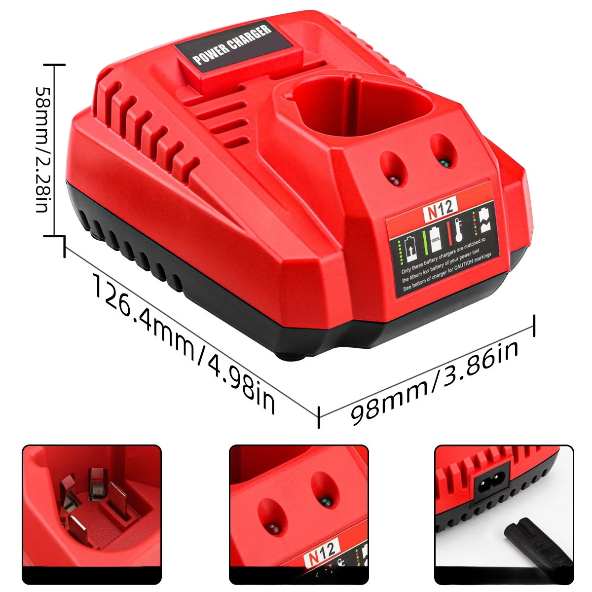 Быстрое зарядное устройство 3А для Milwaukee 10.8V-12V, замена для литиевых аккумуляторов беспроводных электроинструментов Milwaukee 12V
Быстрое зарядное устройство 3А для Milwaukee 10.8V-12V, замена для литиевых аккумуляторов беспроводных электроинструментов Milwaukee 12V