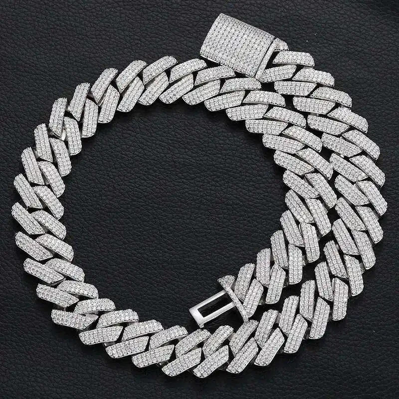 Moissanite Cuban Link Chain 20MM Big Size Full Iced Out Miami Cuban Link Necklace VVS Moissanite Diamond Cuban Link Chain
Moissanite Cuban Link Chain 20MM Big Size Full Iced Out Miami Cuban Link Necklace VVS Moissanite Diamond Cuban Link Chain