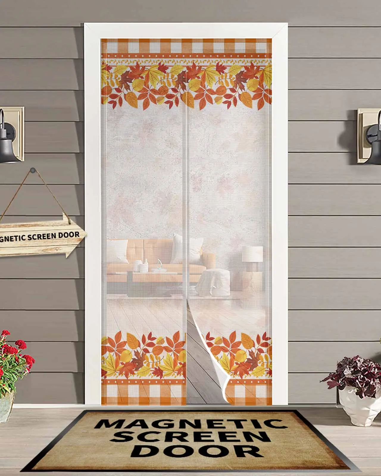 Farmhouse Autumn Leaves Magnetic Door Curtain Living Room Bedroom Home Anti-mosquito Screen Door Curtain
Farmhouse Autumn Leaves Magnetic Door Curtain Living Room Bedroom Home Anti-mosquito Screen Door Curtain