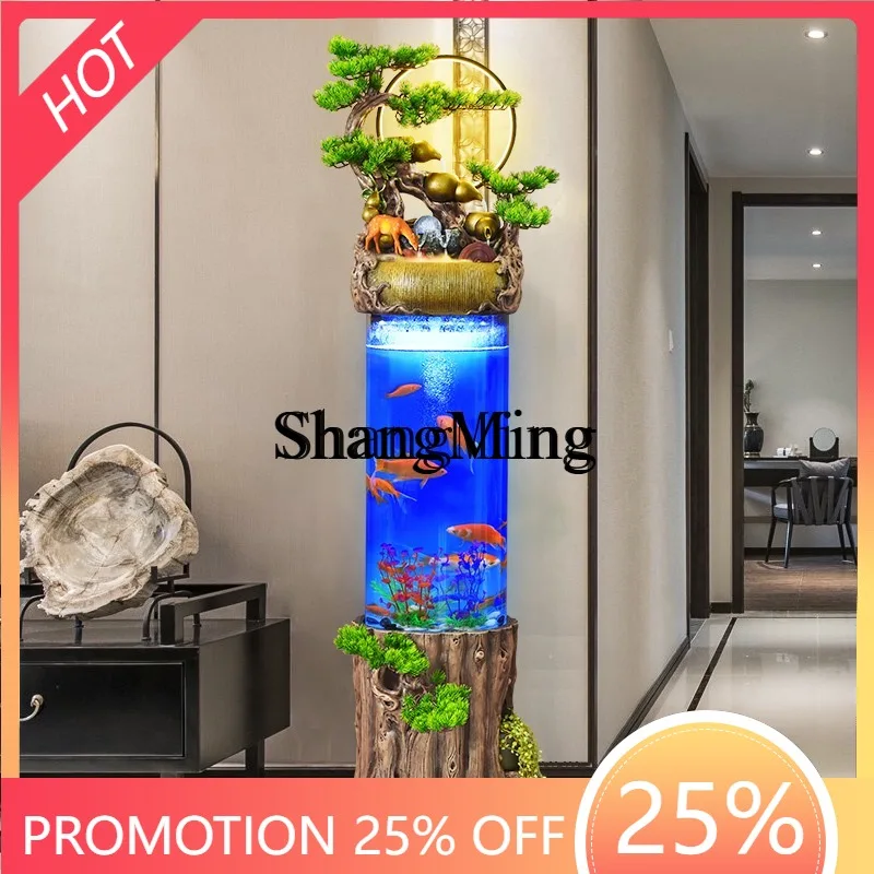 Новый китайский напольный цилиндрический аквариум-фонтан для гостиной с функцией увлажнителя воздуха для дома
Новый китайский напольный цилиндрический аквариум-фонтан для гостиной с функцией увлажнителя воздуха для дома