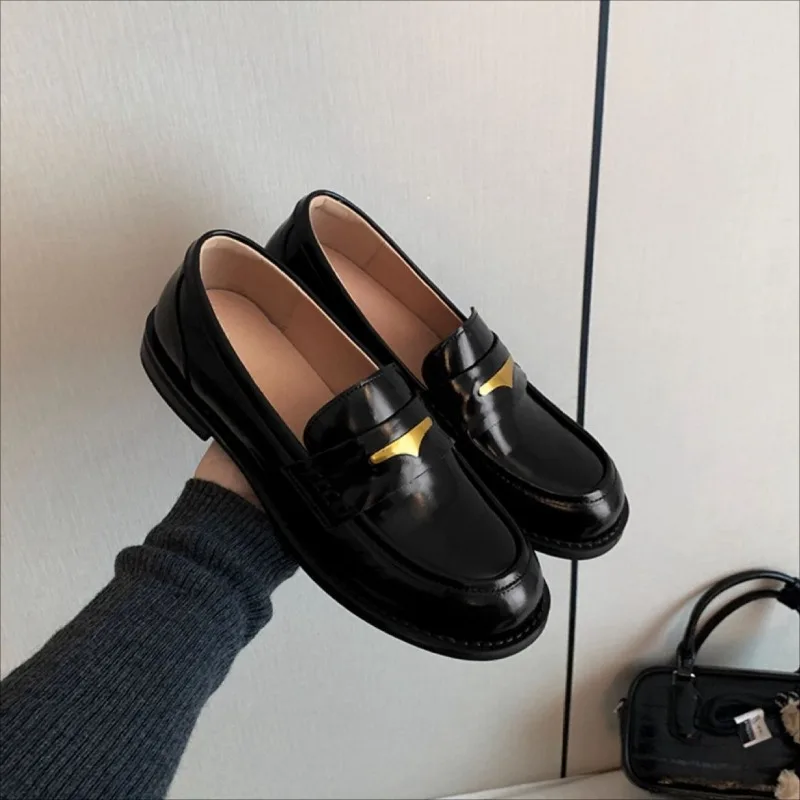 Classic Women Shoes Fashion Britain Genuine Leather Loafers for Woman Exquisite Shallow Casual Shoe Designer Shoes Zapatos Mujer
Classic Women Shoes Fashion Britain Genuine Leather Loafers for Woman Exquisite Shallow Casual Shoe Designer Shoes Zapatos Mujer