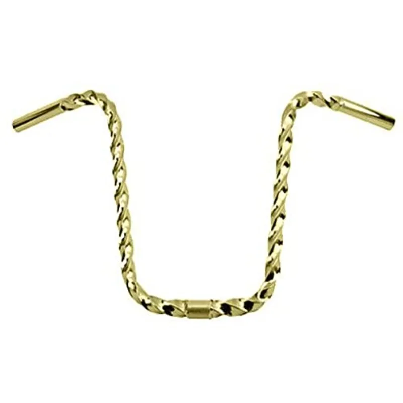 Lowrider Gold 15" All Square Twisted Bike Handlebar 25.4mm Bicycle Handlebar, Bike Handle bar.
Lowrider Gold 15" All Square Twisted Bike Handlebar 25.4mm Bicycle Handlebar, Bike Handle bar.