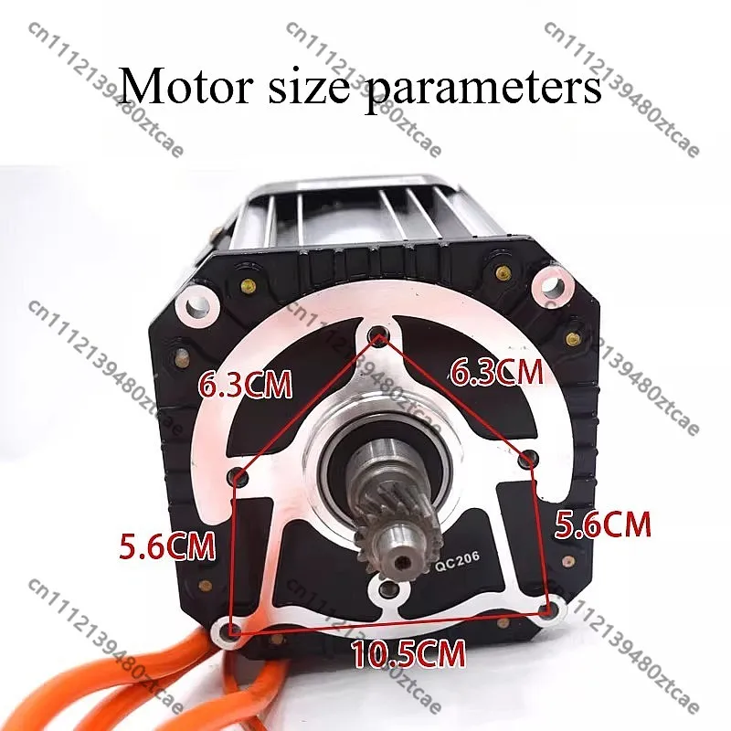 High Power Hairpin Flat Wire PMSM Motor FOC Controller Kit for Electric Cargo Trike
High Power Hairpin Flat Wire PMSM Motor FOC Controller Kit for Electric Cargo Trike