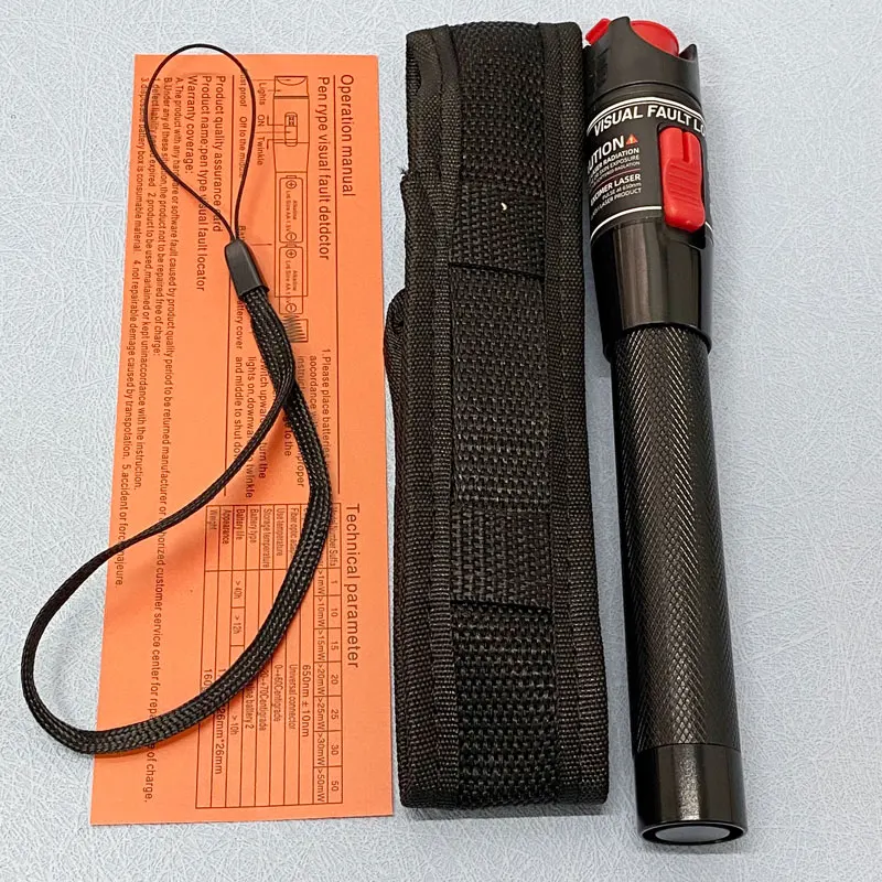 K-ing 50mW VFL Fiber Optic Visual Fault Detector Pen - 26km Around - Fiber Optic Cable Tester for Routers, Switches and Cables
K-ing 50mW VFL Fiber Optic Visual Fault Detector Pen - 26km Around - Fiber Optic Cable Tester for Routers, Switches and Cables