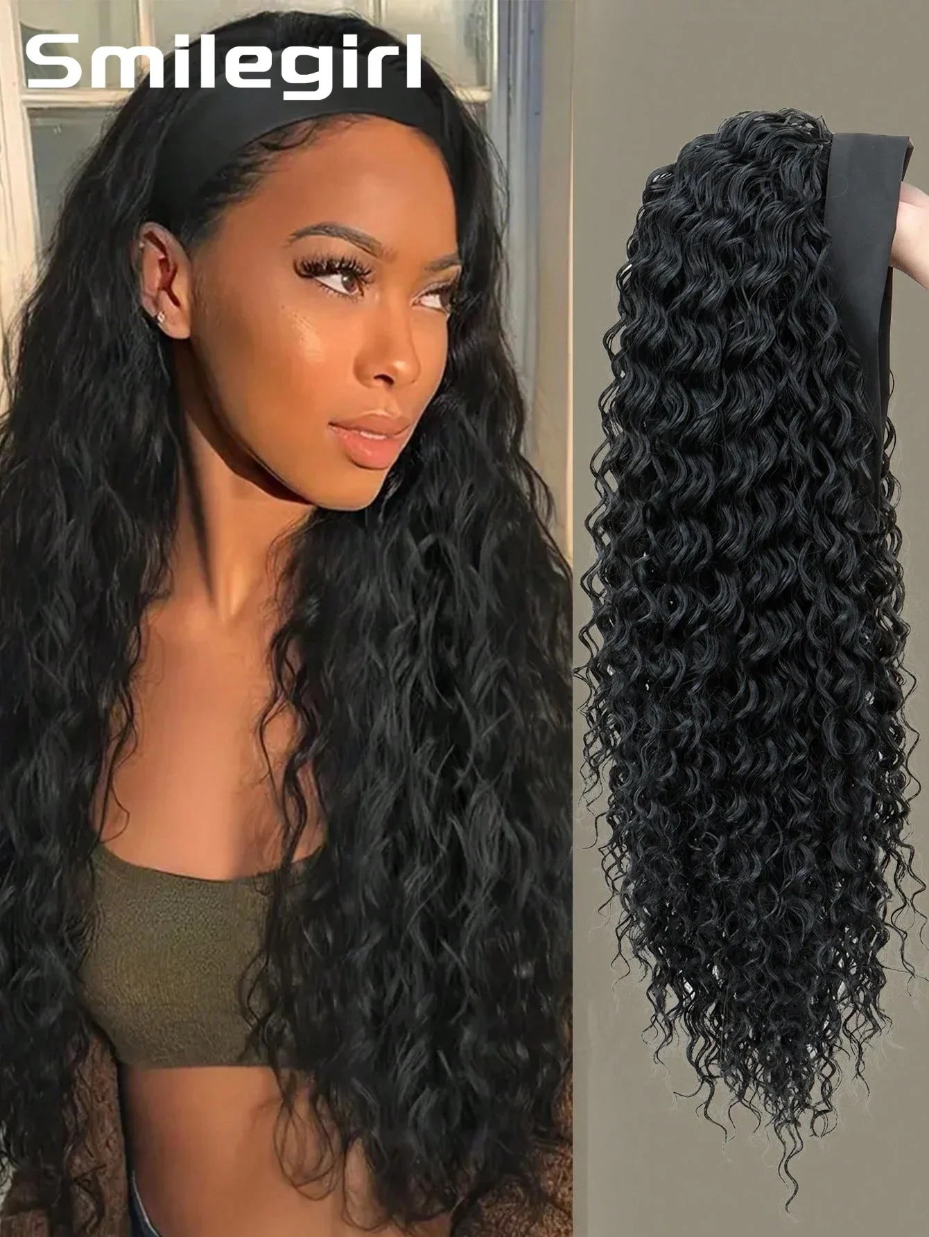 250 Density Deep Wave Human Hair Hair Headband Wig For Women Glueless Curly Wig Full Machine Made Non Lace Glueless Brazilian Remy Hair
250 Density Deep Wave Human Hair Hair Headband Wig For Women Glueless Curly Wig Full Machine Made Non Lace Glueless Brazilian Remy Hair