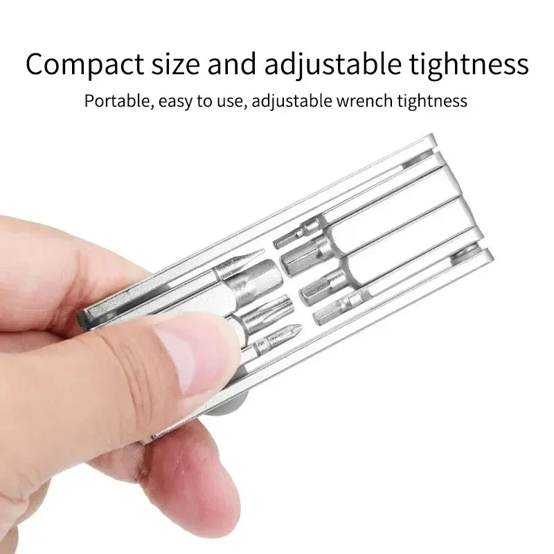 8 in 1 Bicycle Repair Tools Kit Motorcycle MTB Road Bike Screwdriver Tool Foldable Hex Spoke Wrench Mountain Road Bike Tool
8 in 1 Bicycle Repair Tools Kit Motorcycle MTB Road Bike Screwdriver Tool Foldable Hex Spoke Wrench Mountain Road Bike Tool