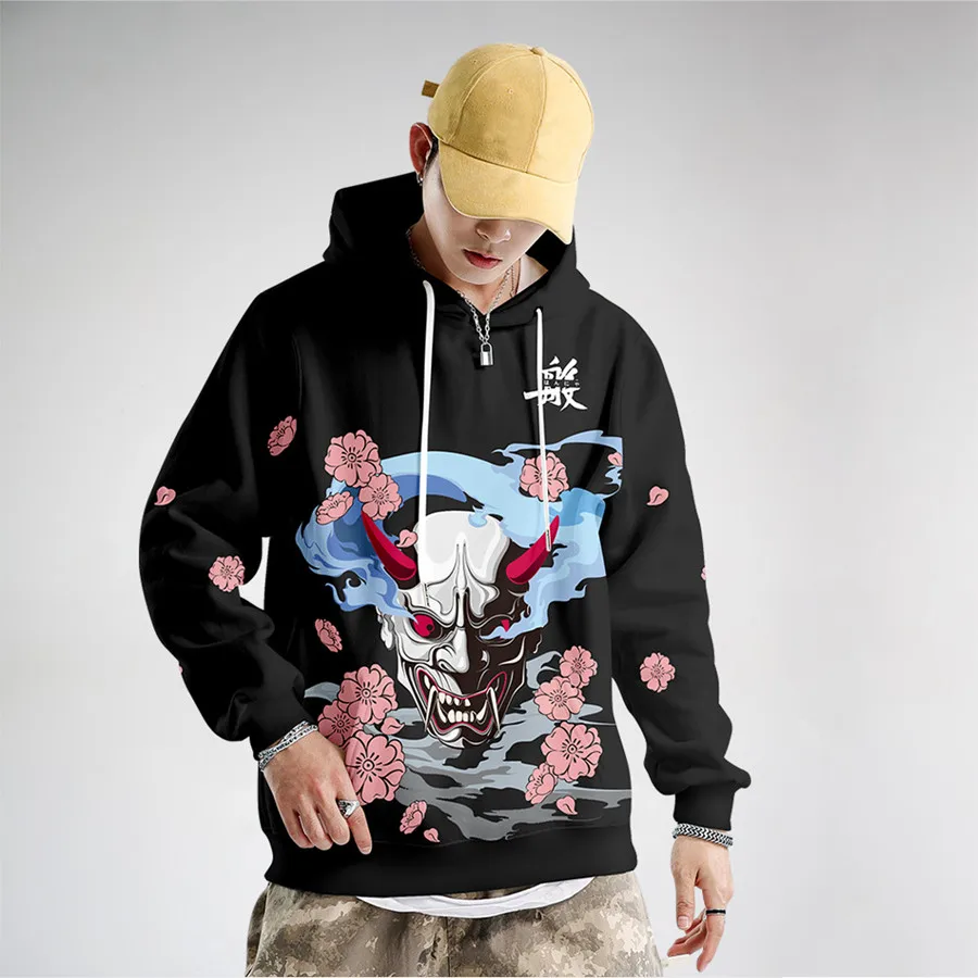 Invincible Demon Print Hoodies Streetwear Harajuku Pullover Sweatshirt Autumn Japanese Style Casual Hip Hop Jacket Men Clothing
Invincible Demon Print Hoodies Streetwear Harajuku Pullover Sweatshirt Autumn Japanese Style Casual Hip Hop Jacket Men Clothing
