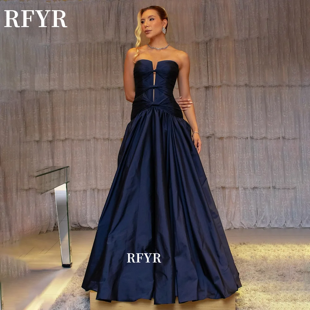 RFYR A Line Evening Dress Navy Blue Prom Dress with Pleats Satin Gala Dress Maxi Princess Dress for Women Robe Customized
RFYR A Line Evening Dress Navy Blue Prom Dress with Pleats Satin Gala Dress Maxi Princess Dress for Women Robe Customized