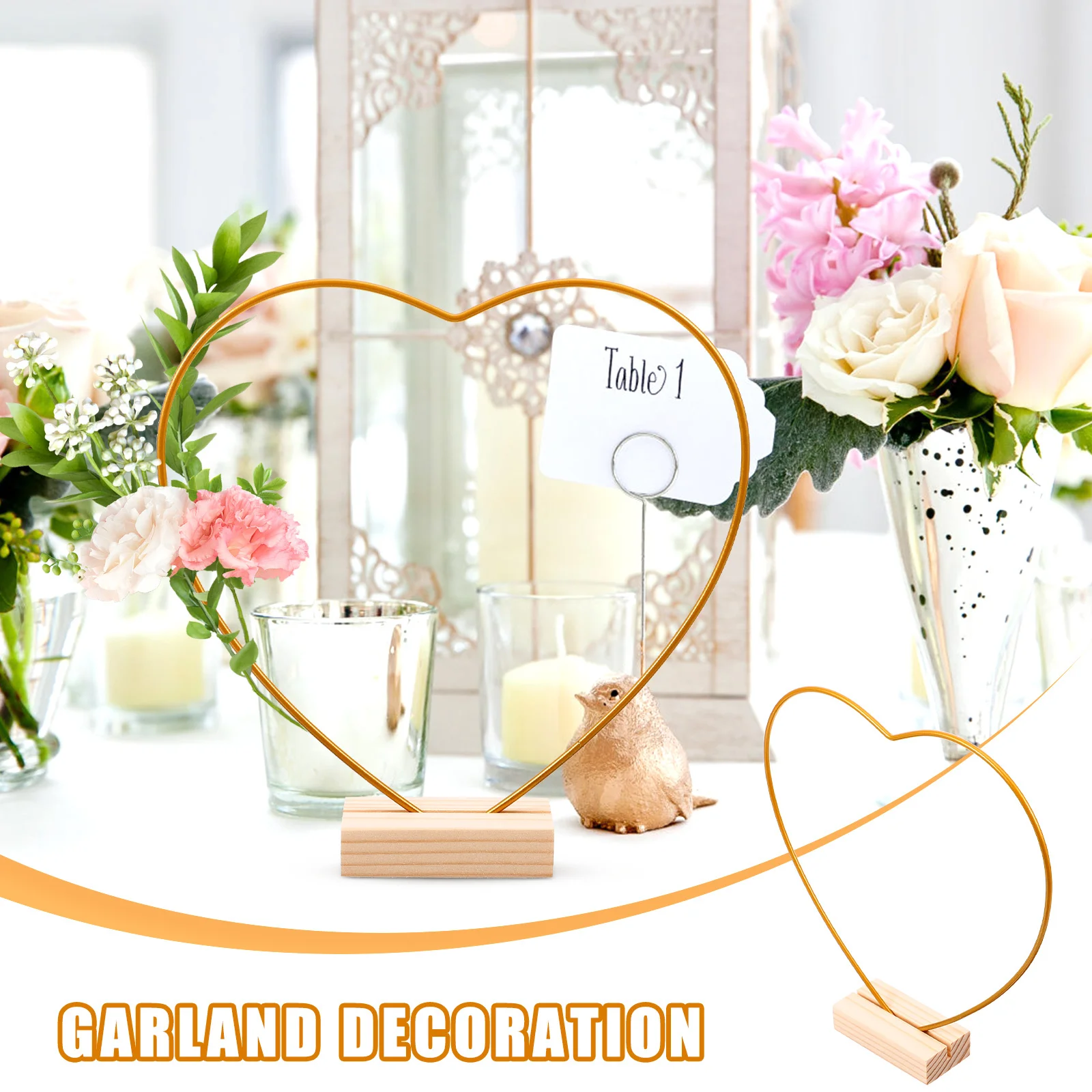 1Set DIY Metal Flower Hoop Wreath Frame Desktop Stand for Crafts Wedding Party Table Floral Centerpiece Decoration
1Set DIY Metal Flower Hoop Wreath Frame Desktop Stand for Crafts Wedding Party Table Floral Centerpiece Decoration