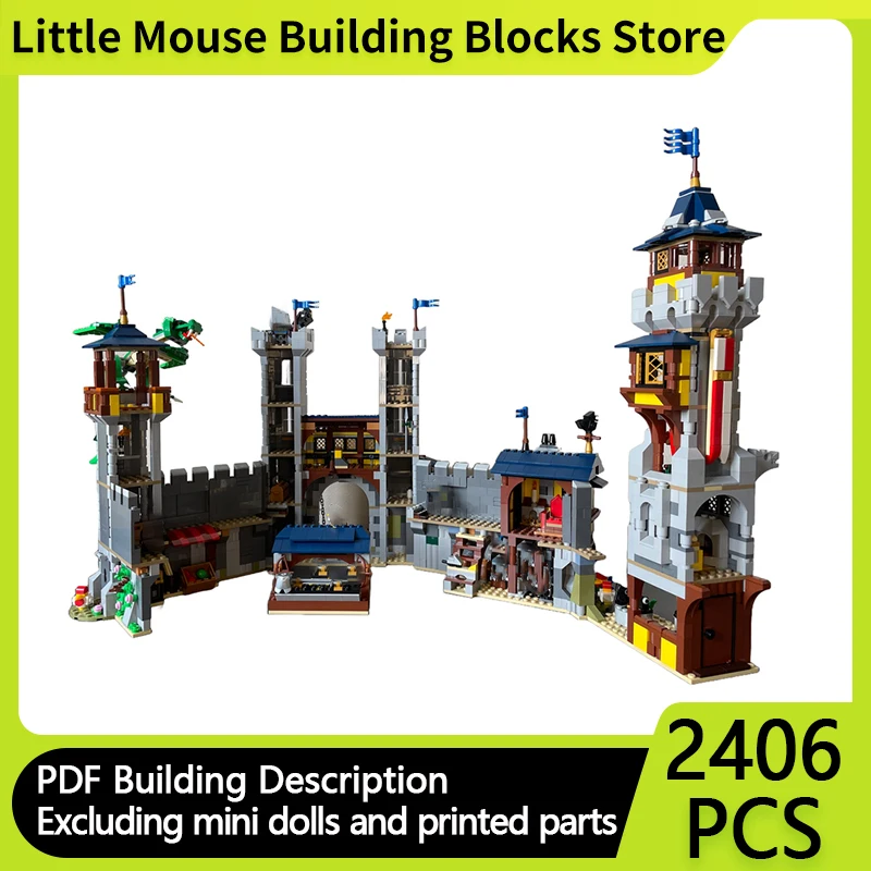 Medieval Castle Model MOC Building Bricks Double Medieval Castle Modular Technology Gifts Holiday Assemble Children Toys Suit
Medieval Castle Model MOC Building Bricks Double Medieval Castle Modular Technology Gifts Holiday Assemble Children Toys Suit