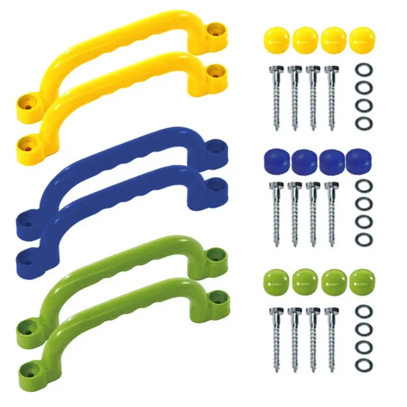 Kids Safety Hand Grips Weatherproof Play House Grip Set Of 2 Non-Slip Handle Bars Reinforced Playground Accessories For Backyard
Kids Safety Hand Grips Weatherproof Play House Grip Set Of 2 Non-Slip Handle Bars Reinforced Playground Accessories For Backyard