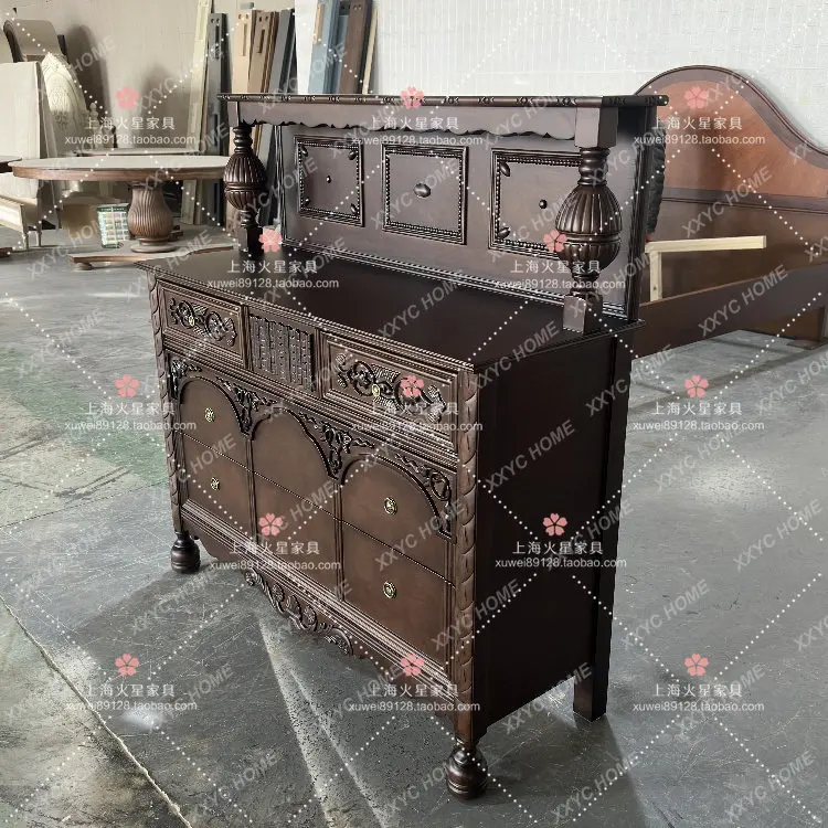Lretro solid wood carving flower porch dining side simple foyer decoration storage cabinet
Lretro solid wood carving flower porch dining side simple foyer decoration storage cabinet