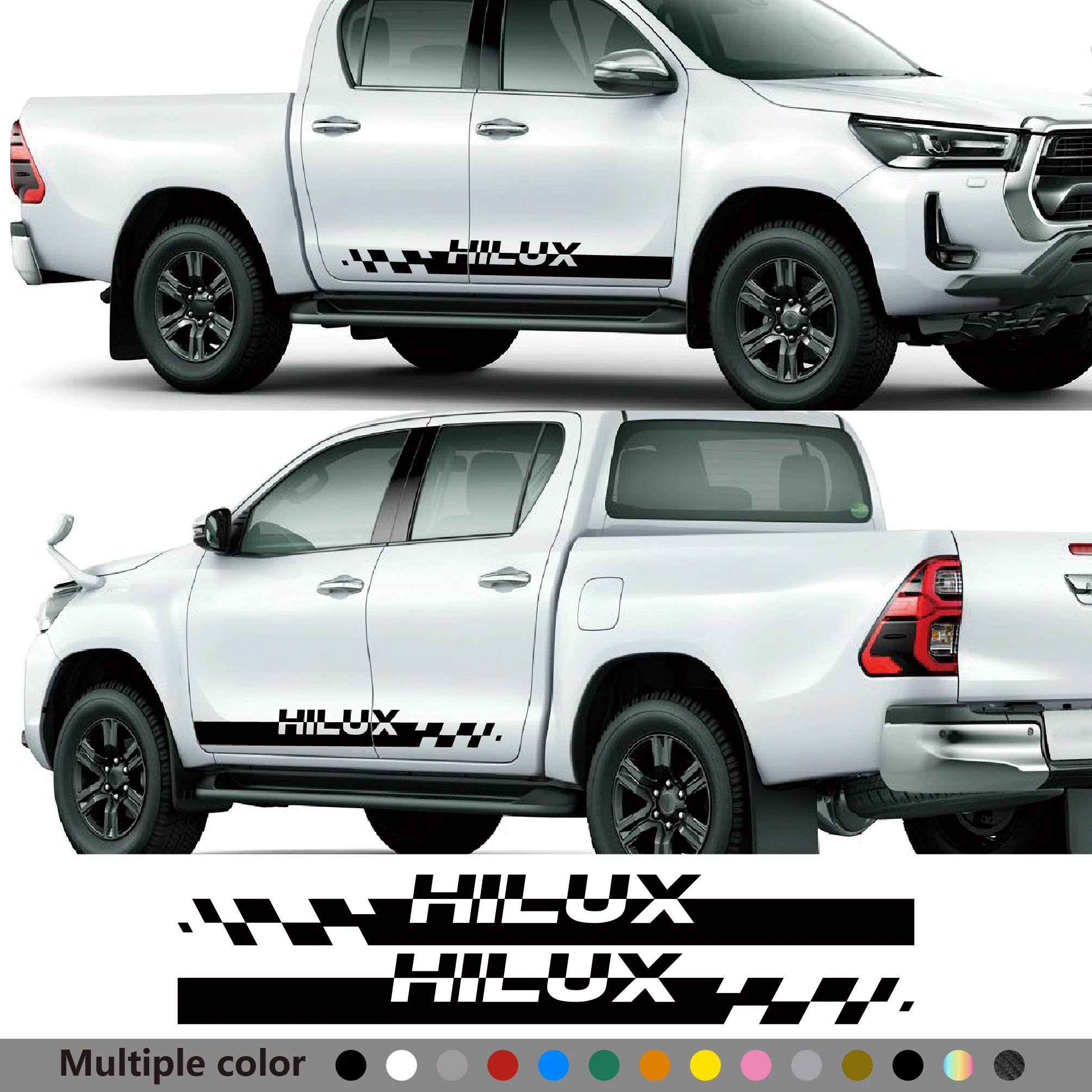2PCS Car Door Side Skirt Stripe Stickers Apply For Toyota Hilux 4x4 Off Road Graphic Vinyl Decal Decoration Auto Accessories
2PCS Car Door Side Skirt Stripe Stickers Apply For Toyota Hilux 4x4 Off Road Graphic Vinyl Decal Decoration Auto Accessories