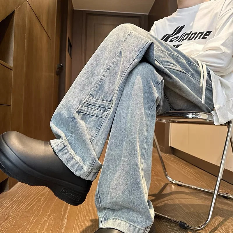 Мужские джинсы American Sle, весна-осень 2025, новые, винтажные, прямые, свободные, в стиле High Street, широкие, рабочие брюки
Мужские джинсы American Sle, весна-осень 2025, новые, винтажные, прямые, свободные, в стиле High Street, широкие, рабочие брюки