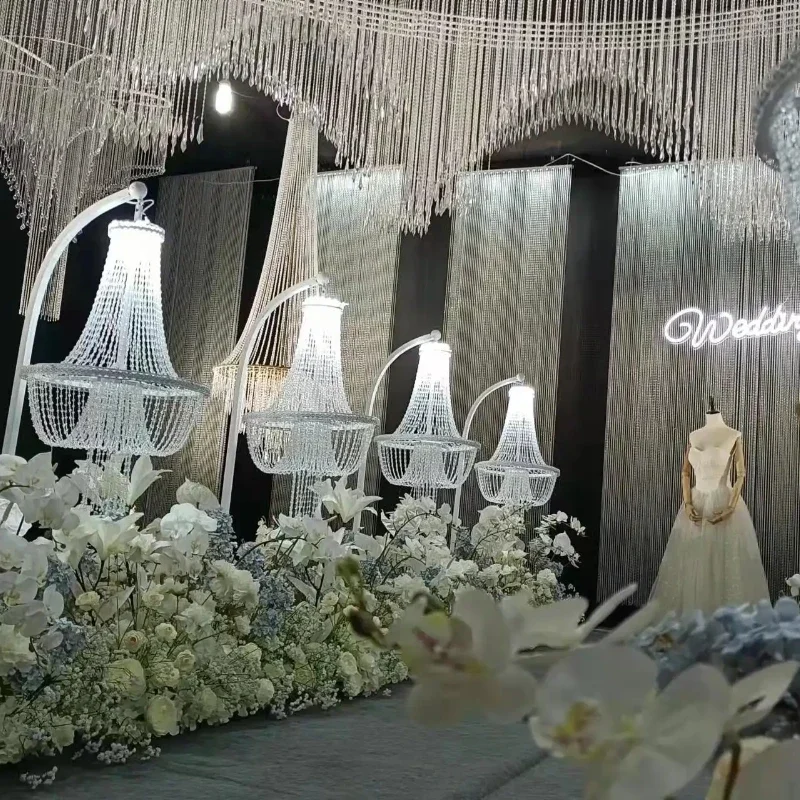 Luxury Outdoor Table Top Acrylic Light Chandelier With Floor Flower Stand Wedding Aisle Walkway Centerpieces Road Lead Decor
Luxury Outdoor Table Top Acrylic Light Chandelier With Floor Flower Stand Wedding Aisle Walkway Centerpieces Road Lead Decor