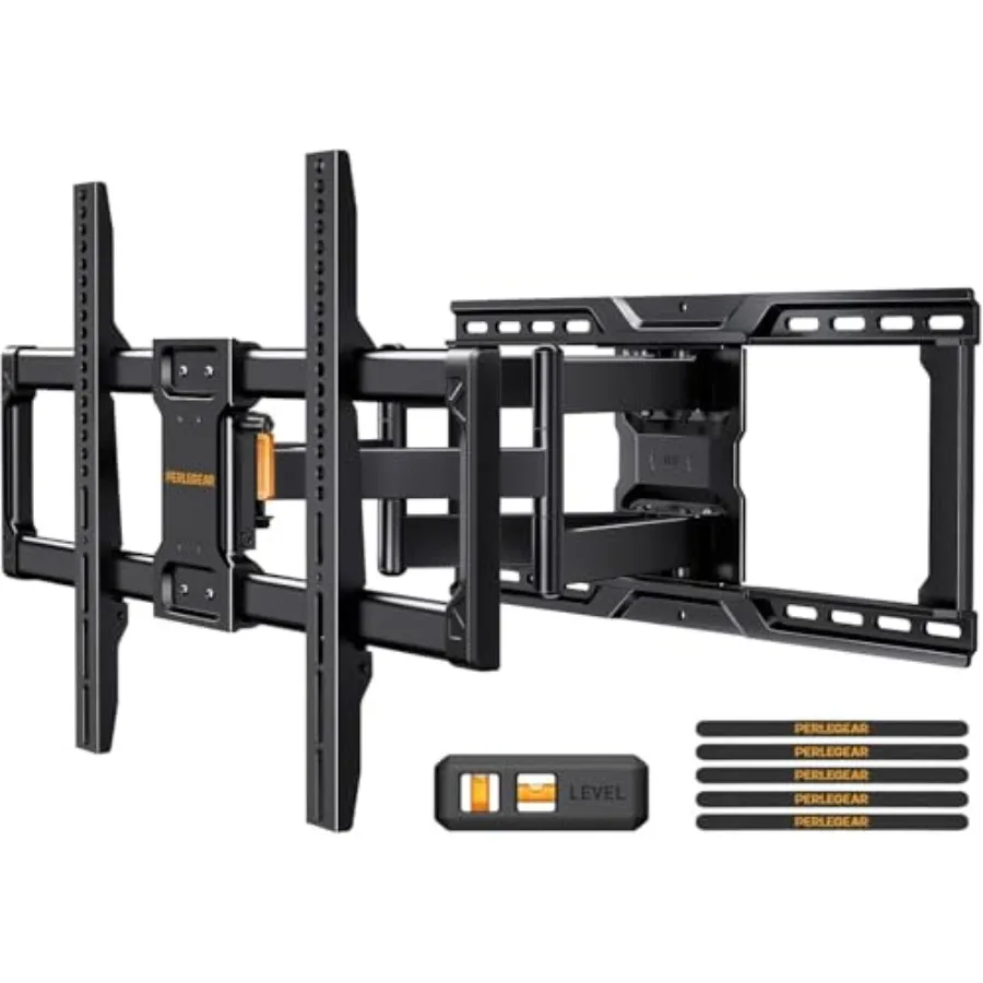 UL-Listed Full Motion Wall Mount for 4290 Inch TVs up to 150 lbs Pre-Assembled Tool-Free Tilt Swivel Extension Max VESA 600 x 4
UL-Listed Full Motion Wall Mount for 4290 Inch TVs up to 150 lbs Pre-Assembled Tool-Free Tilt Swivel Extension Max VESA 600 x 4