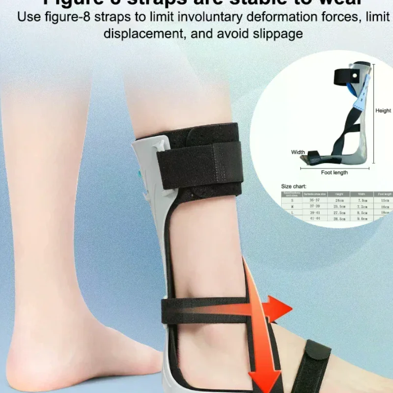 Foot Drop Orthotics Ankle Orthosis Adjustable Elasticity Valgus Orthotics Stroke Hemiplegia Rehabilitation Shoes Foot Supports
Foot Drop Orthotics Ankle Orthosis Adjustable Elasticity Valgus Orthotics Stroke Hemiplegia Rehabilitation Shoes Foot Supports