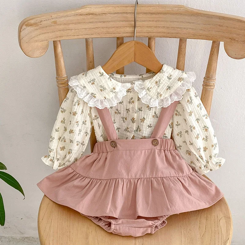 2024 New Spring Newborn Baby Girls Clothing Suit Long Sleeved Cotton Printed Shirt+Jumpsuit Toddler Baby Girls Clothes Set
2024 New Spring Newborn Baby Girls Clothing Suit Long Sleeved Cotton Printed Shirt+Jumpsuit Toddler Baby Girls Clothes Set