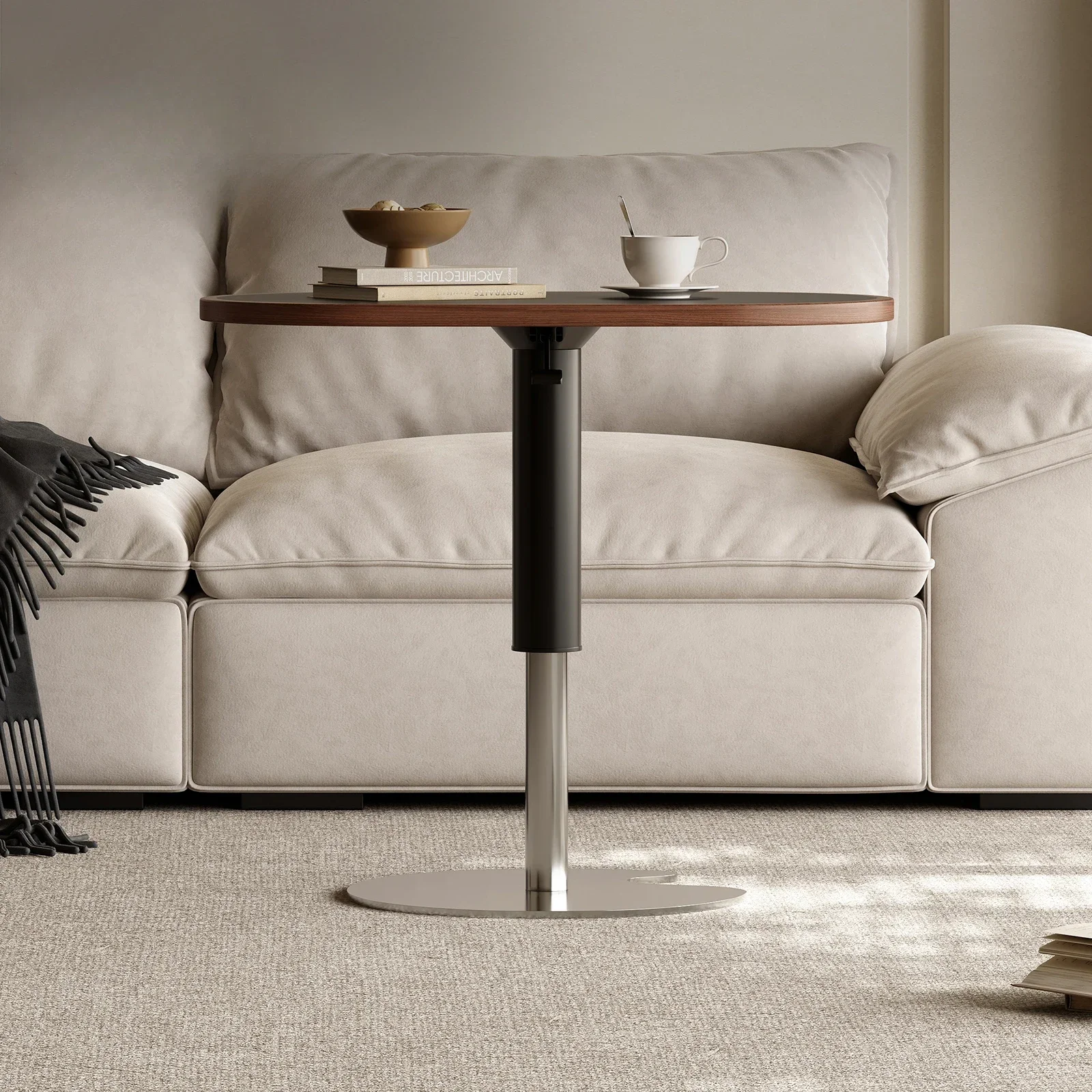 Italian minimalist liftable sofa side table designer high-end rock slab table small coffee table
Italian minimalist liftable sofa side table designer high-end rock slab table small coffee table
