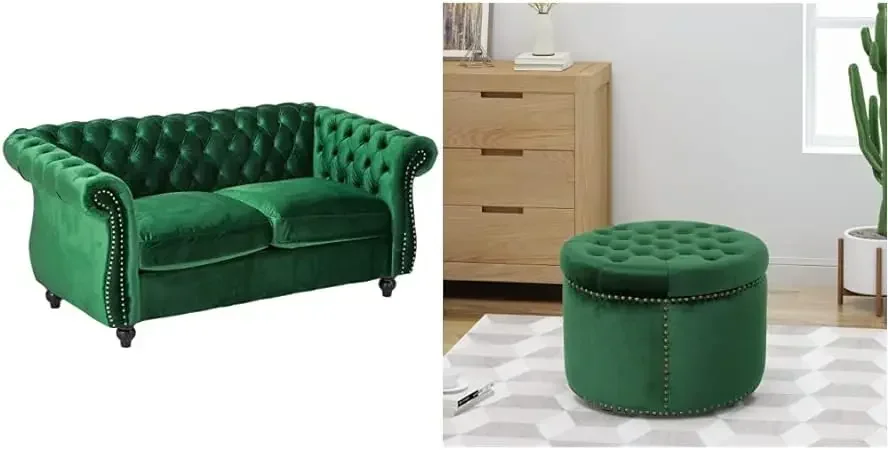 A Sofa + Home Glam Velvet Tufted Ottoman
A Sofa + Home Glam Velvet Tufted Ottoman