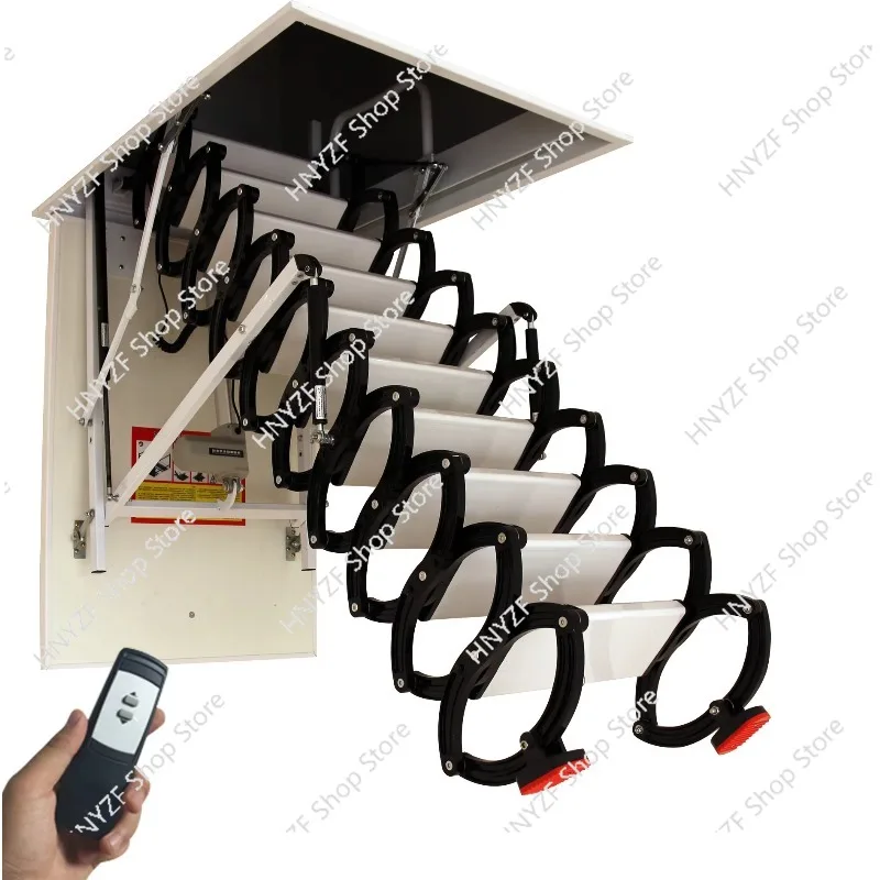 Electric Telescopic Titanium-Magnesium Alloy Industrial Loft Ladder Modern Design Portable Foldable Warehouse Extension Stairs
Electric Telescopic Titanium-Magnesium Alloy Industrial Loft Ladder Modern Design Portable Foldable Warehouse Extension Stairs