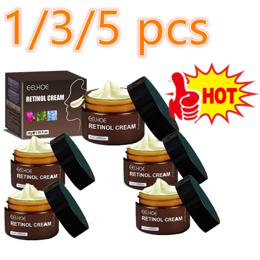 1/3/5Pcs Retinol Face Cream Wrinkle Remover Anti-Aging Firming Lifting Fade Fine Lines Serum Whitening Moisturizing Skin Care
1/3/5Pcs Retinol Face Cream Wrinkle Remover Anti-Aging Firming Lifting Fade Fine Lines Serum Whitening Moisturizing Skin Care