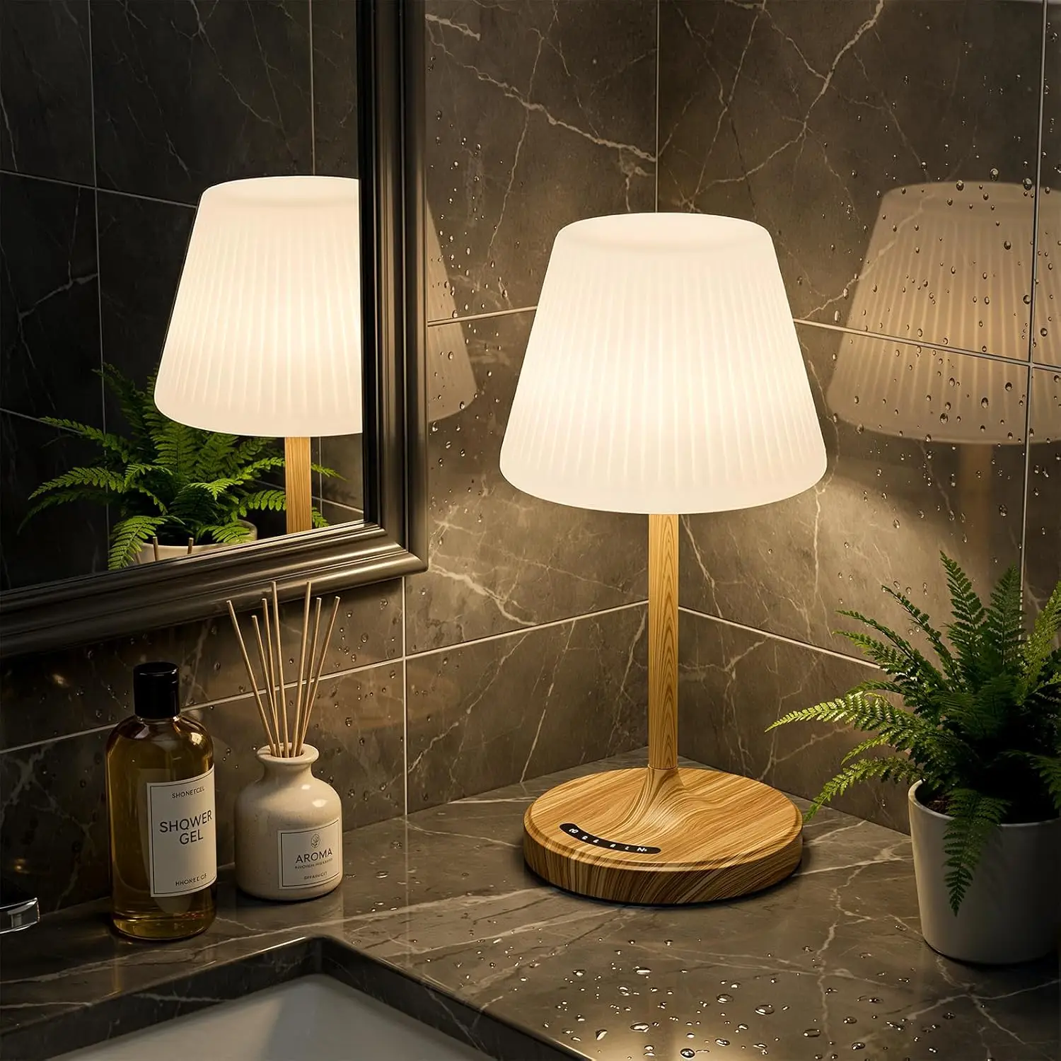 Shower Lamp Bathroom Lamp for Inside Shower Bathtub, USB Rechargeable Cordless Lamp Small Relaxing Spa Night Lamp for Bathroom
Shower Lamp Bathroom Lamp for Inside Shower Bathtub, USB Rechargeable Cordless Lamp Small Relaxing Spa Night Lamp for Bathroom