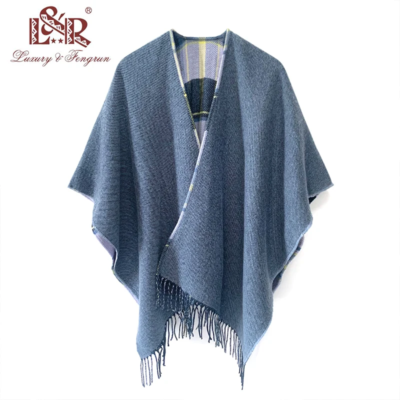 Double Poncho Plaid Femme Winter Blanket Scarf Warm Soft Cashmere Thicken Long Ladies Tassel Scarves Women 2022 Poncho Foulard
Double Poncho Plaid Femme Winter Blanket Scarf Warm Soft Cashmere Thicken Long Ladies Tassel Scarves Women 2022 Poncho Foulard