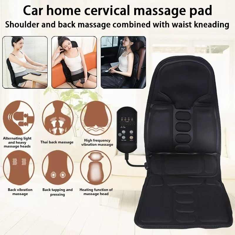 Multi functional portable car massage pad for neck and waist car use vibration heating seat cushion back cushion home massager
Multi functional portable car massage pad for neck and waist car use vibration heating seat cushion back cushion home massager