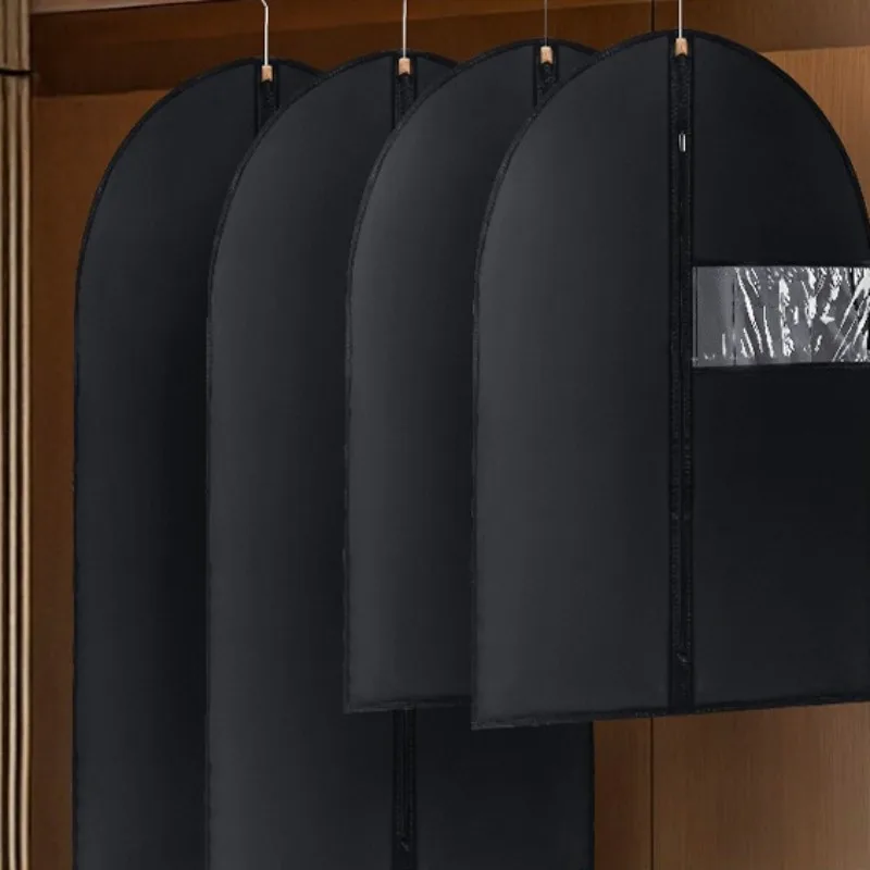 5pcs Black Garment Dust Cover Thickened Hanging Clothes Dust Bag Moisture Proof Wardrobe Coat Protector
5pcs Black Garment Dust Cover Thickened Hanging Clothes Dust Bag Moisture Proof Wardrobe Coat Protector
