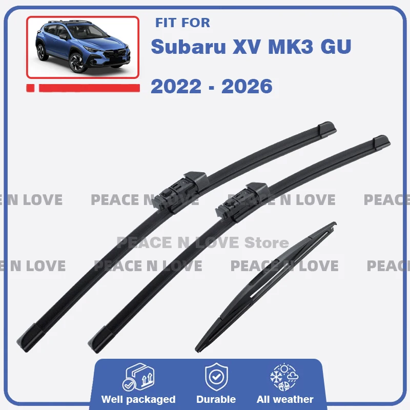 Front Rear Wiper Blades Set For Subaru XV MK3 GU 2022 2023 2024 2025 2026 Windshield Windscreen Brushes Refills Car Accessories
Front Rear Wiper Blades Set For Subaru XV MK3 GU 2022 2023 2024 2025 2026 Windshield Windscreen Brushes Refills Car Accessories
