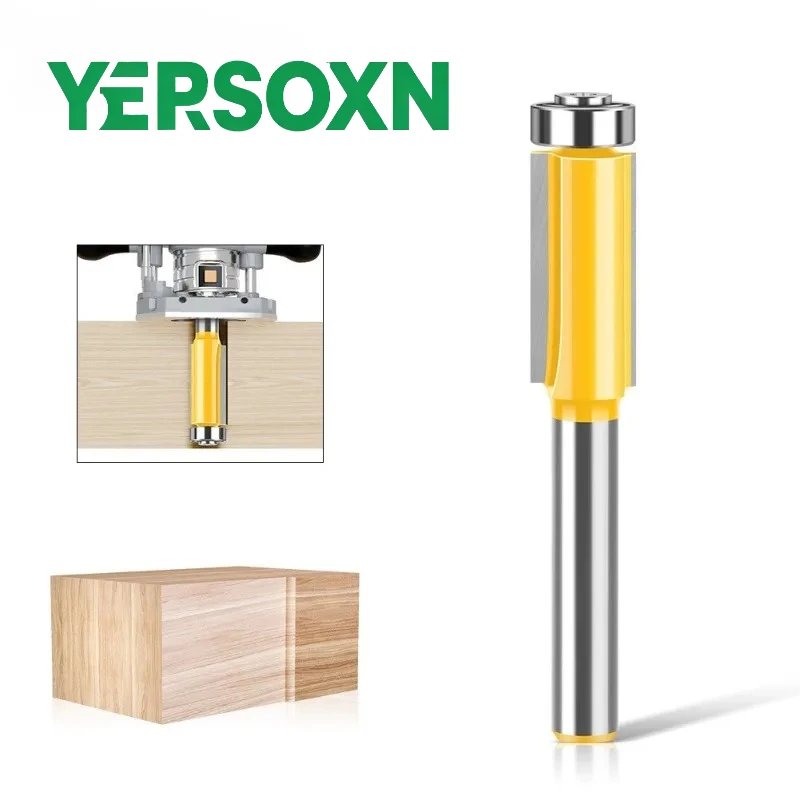 1PC 6mm Shank Bearing Trimming Router Bit Woodworking Milling Cutter Head Double-edged Straight Cutter Woodworking Tools
1PC 6mm Shank Bearing Trimming Router Bit Woodworking Milling Cutter Head Double-edged Straight Cutter Woodworking Tools