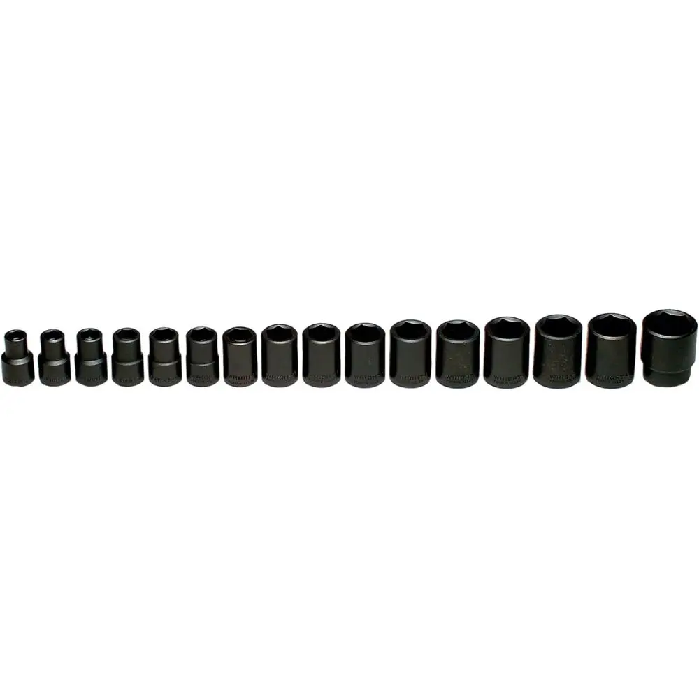 Half-Inch Drive 16-Piece 6-Point Impact Socket Set with 10mm and 27mm Sizes
Half-Inch Drive 16-Piece 6-Point Impact Socket Set with 10mm and 27mm Sizes