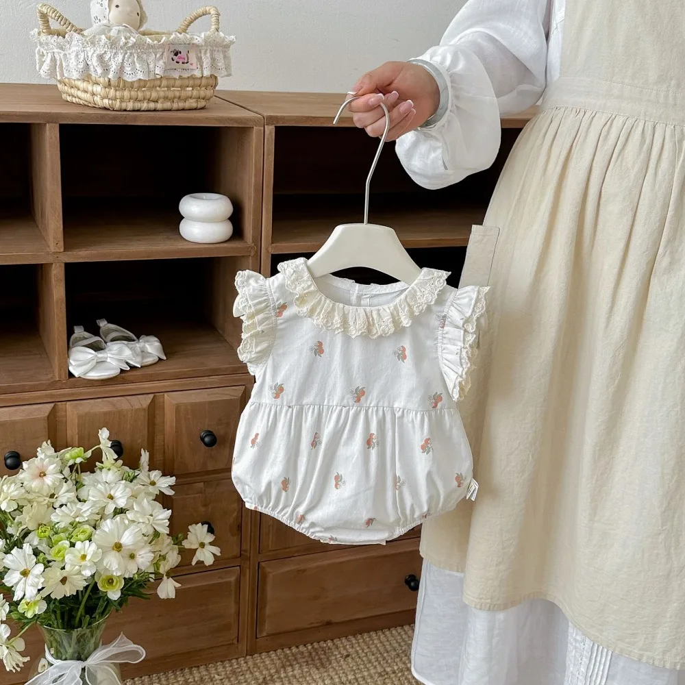 2026 Summer Baby Girl Romper 0-3Years Cute Newborn Princess Sleeveless Lace Collar Flower Bodysuit Cotton Outfits Clothes
2026 Summer Baby Girl Romper 0-3Years Cute Newborn Princess Sleeveless Lace Collar Flower Bodysuit Cotton Outfits Clothes