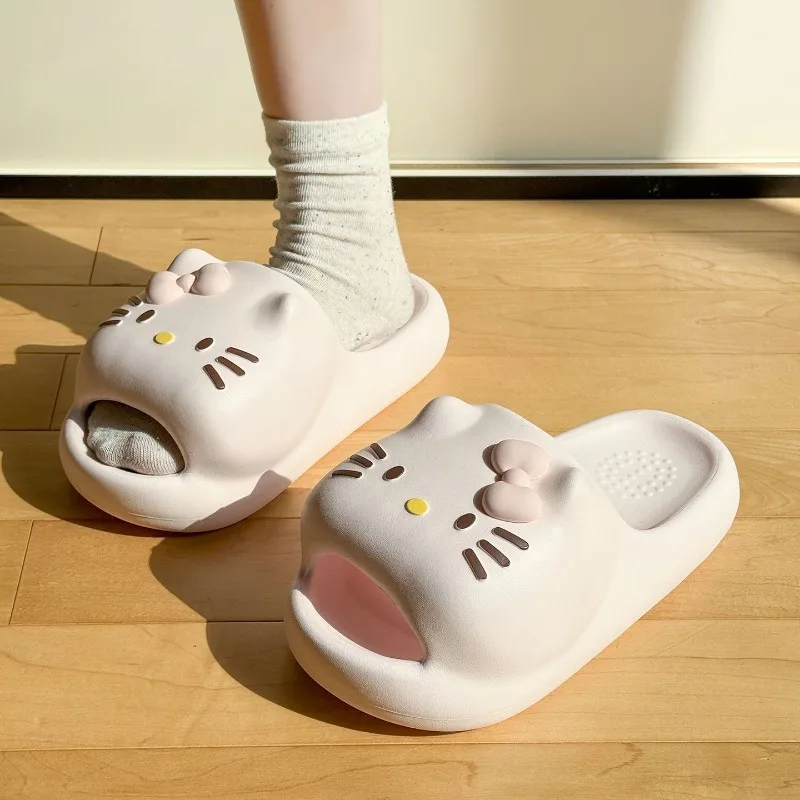 Hello Kitty Slippers Sanrio Anime Cartoon Printing Kawaii Thick-soled Non-slip Summer Joker Sandals Bathing Home Holiday Gifts
Hello Kitty Slippers Sanrio Anime Cartoon Printing Kawaii Thick-soled Non-slip Summer Joker Sandals Bathing Home Holiday Gifts