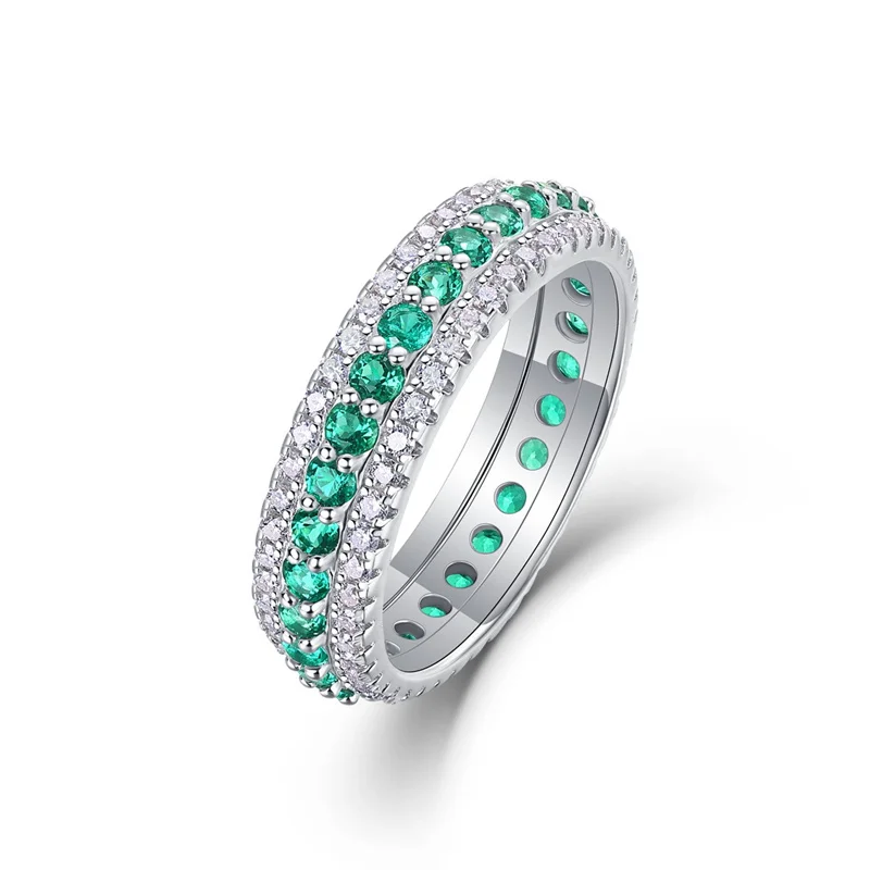 ZFSILVERFashion Роскошное классическое кольцо высокого качества из серебра 925 пробы с муассанитом зеленого ряда для очаровательных женских аксессуаров, ювелирных изделий, подарок R13965
ZFSILVERFashion Роскошное классическое кольцо высокого качества из серебра 925 пробы с муассанитом зеленого ряда для очаровательных женских аксессуаров, ювелирных изделий, подарок R13965